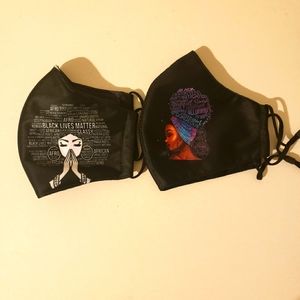 Designer African American Face Mask (2pc) SALE!